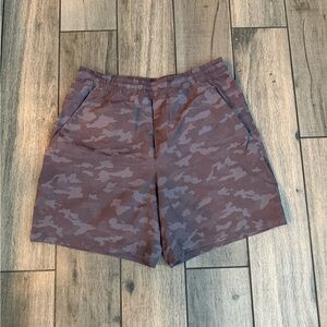 Lululemon Athletica Brown and Gray Athletic Shorts